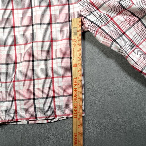 Southpole Shorts Mens 42 Red White Plaid Baggy Hip Hop Skater Y2K 14" Inseam - Picture 6 of 11